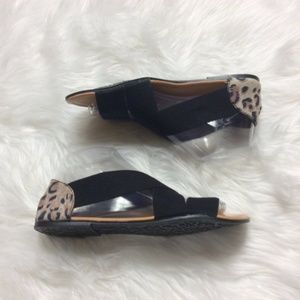 Puma animal print heel elastic strap sandal Size 9
